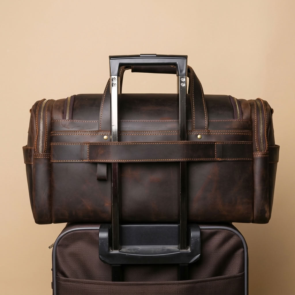 Sac de voyage cuir homme Crazy Horse – Le Grand Tour VALMONT