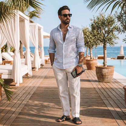 Pochette "Maîtrise" Cuir véritable homme | Valmont