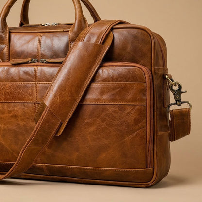 Sac Ordinateur en Cuir Homme | Elliot VALMONT
