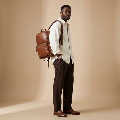 Sac à Dos Homme en Cuir Véritable "Caspian" | VALMONT VALMONT OFFICIEL