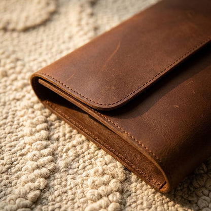 Pochette Cuir Homme Marron | VALMONT VALMONT