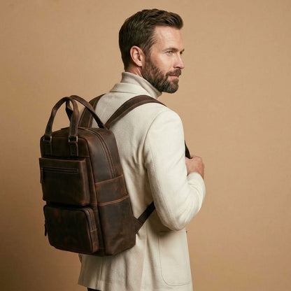 Sac à Dos Homme en Cuir "Le Ryder" | VALMONT VALMONT OFFICIEL