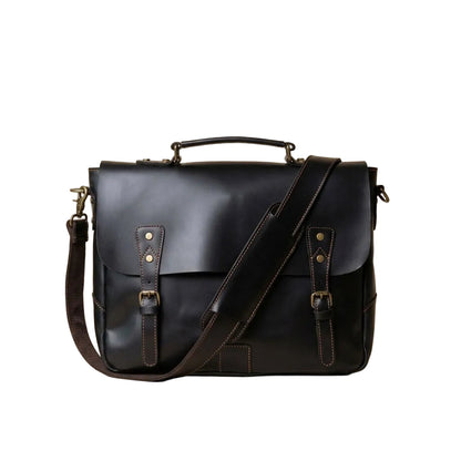Sacoche reporter en cuir homme noir – Le Reporter VALMONT OFFICIEL
