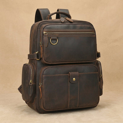 Sac à dos Homme en Cuir Vintage | Modèle Grand Voyageur VALMONT VALMONT OFFICIEL
