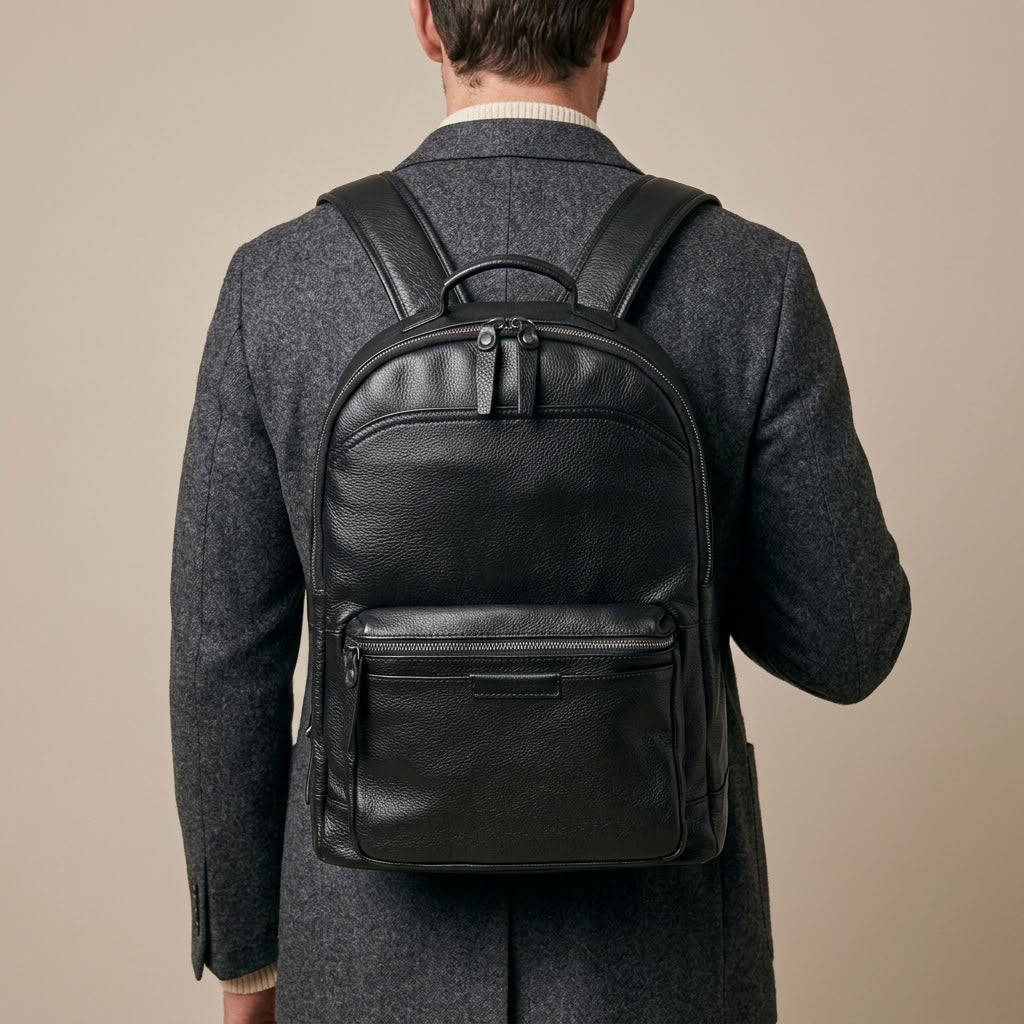 Sac à Dos Homme en Cuir Véritable "Caspian" | VALMONT VALMONT OFFICIEL