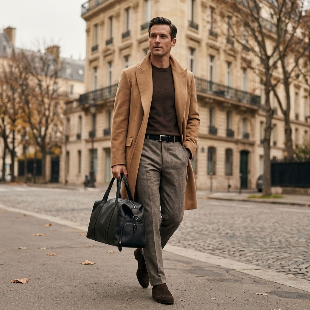 Sac de Voyage Homme en Cuir Véritable "Louis" | VALMONT VALMONT