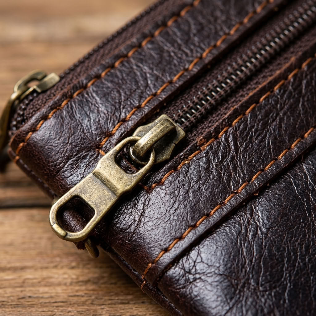 Porte-Monnaie Cuir Homme Zippé | VALMONT VALMONT
