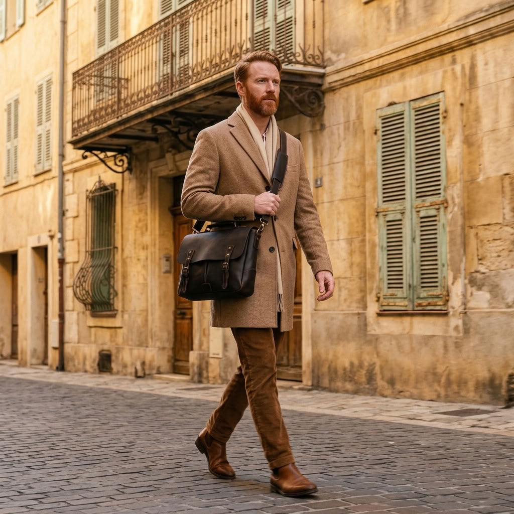Sacoche reporter en cuir homme – Le Reporter VALMONT OFFICIEL