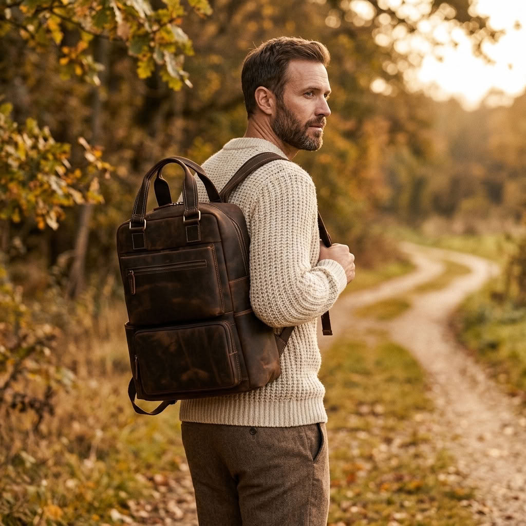 Sac à Dos Homme en Cuir "Le Ryder" | VALMONT VALMONT OFFICIEL