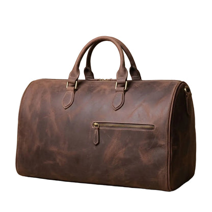 Sac de Voyage Weekend Homme en Cuir Café "Héritage" | VALMONT VALMONT