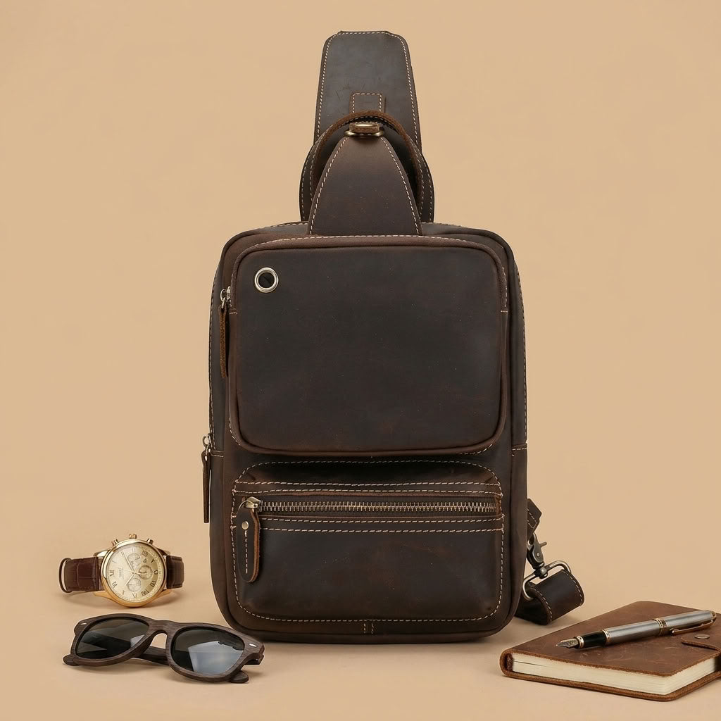Sac Banane Homme en Cuir Véritable "Matteo" | VALMONT VALMONT