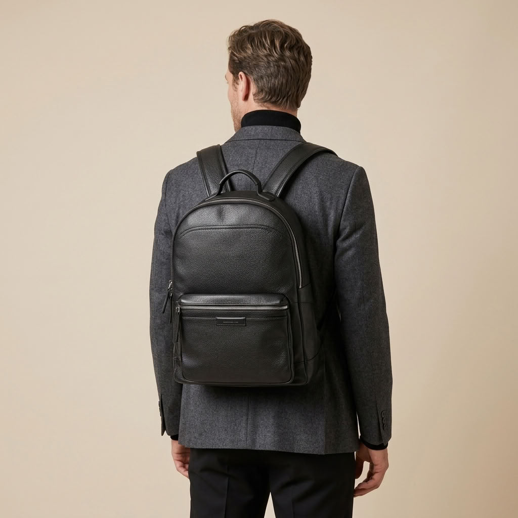 Sac à Dos Homme en Cuir Véritable "Caspian" | VALMONT VALMONT OFFICIEL