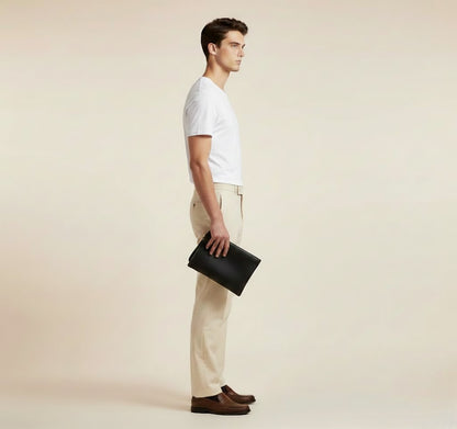 Pochette VALMONT – Cuir d’Agneau Véritable