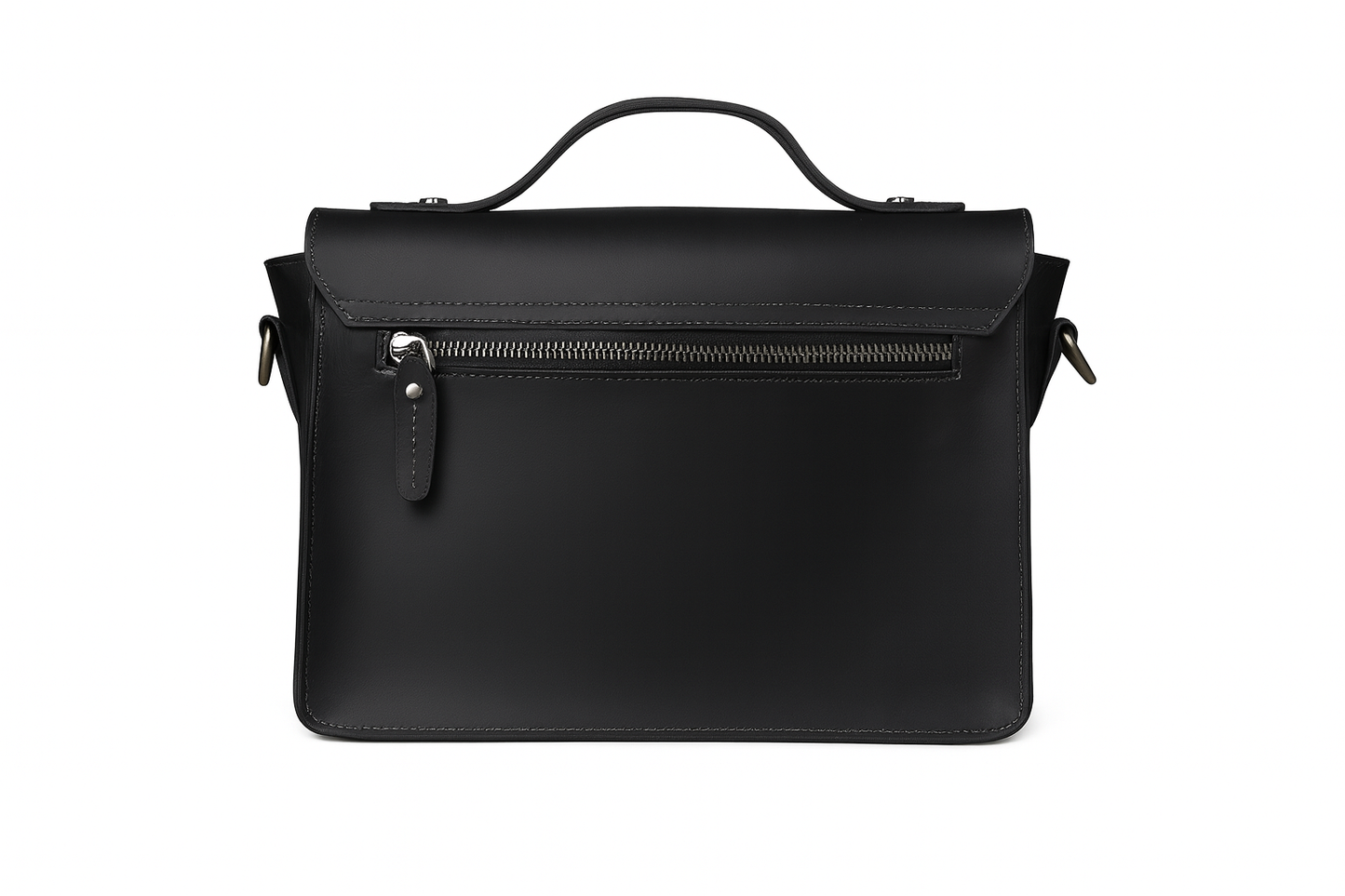 Sac Messager Rétro en Cuir Crazy Horse