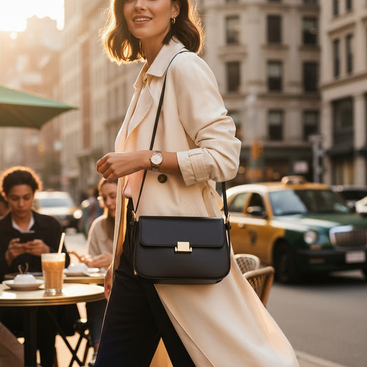 Sac Épaule Valmont Tofu – Cuir Véritable Femme