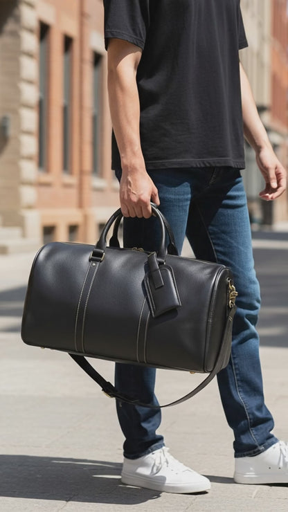 Sac Weekender VALMONT – Cuir Pleine Fleur