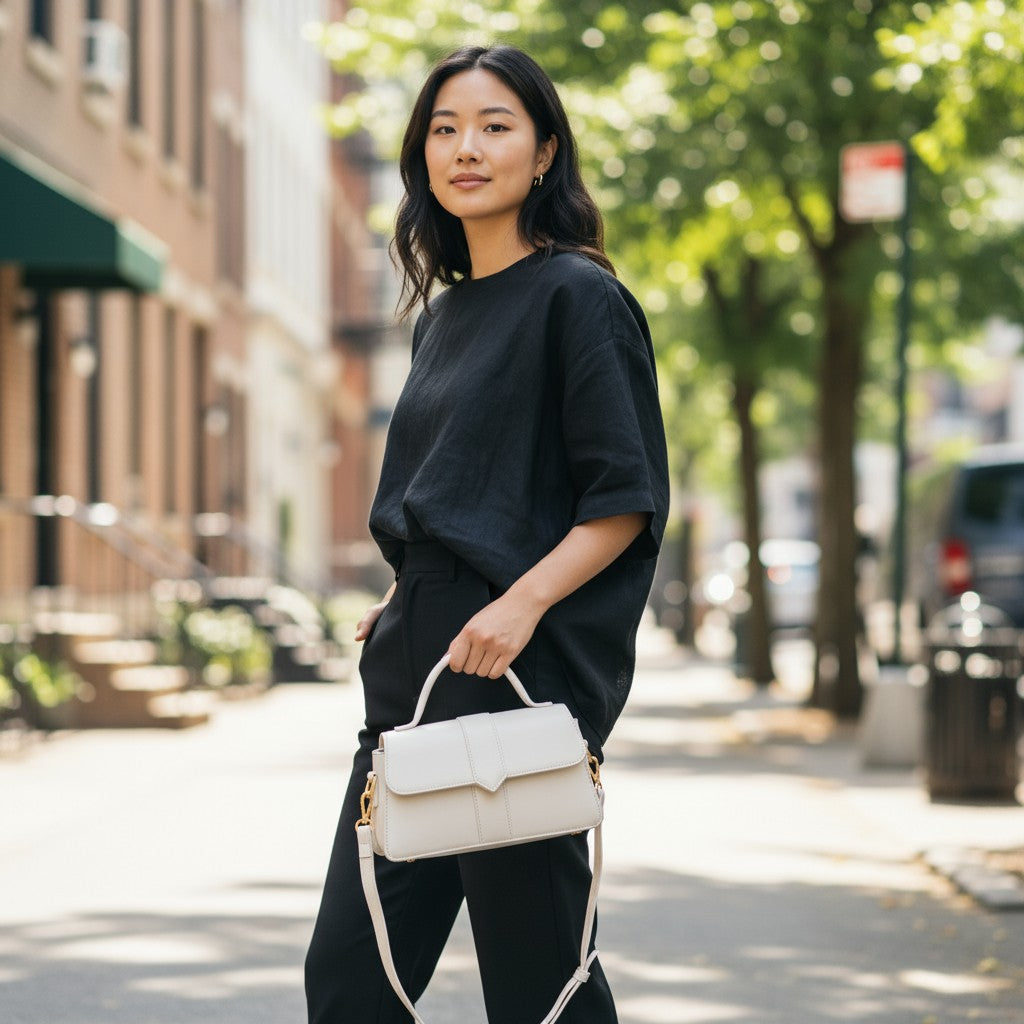 Petit Sac Carré Valmont – Souple Minimaliste